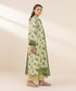 Women's Unstitched Khaddar Embroidered Green 3 Piece Suit
